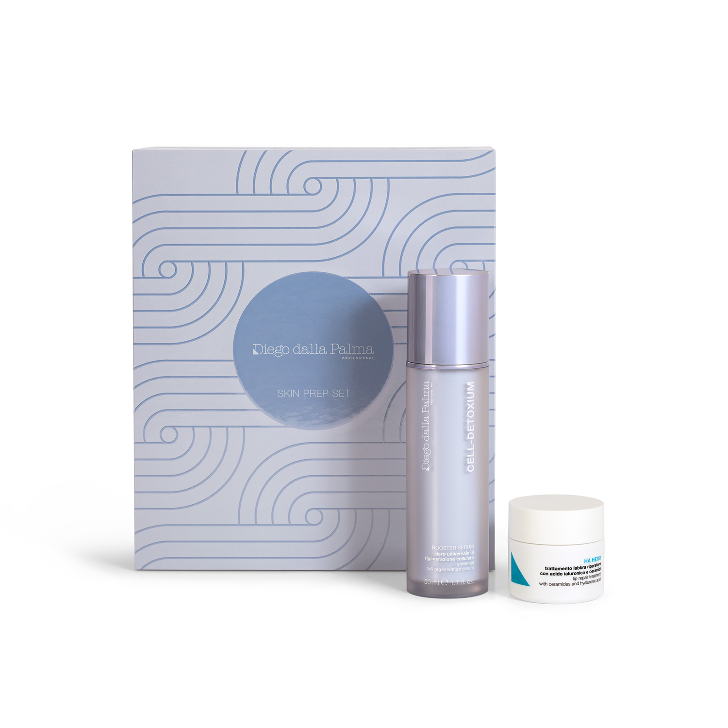 LIFT-DDP-Pro-Skin-Prep-Set-1 Ihonhoitosetti seerumilla ja huulivoiteella.
